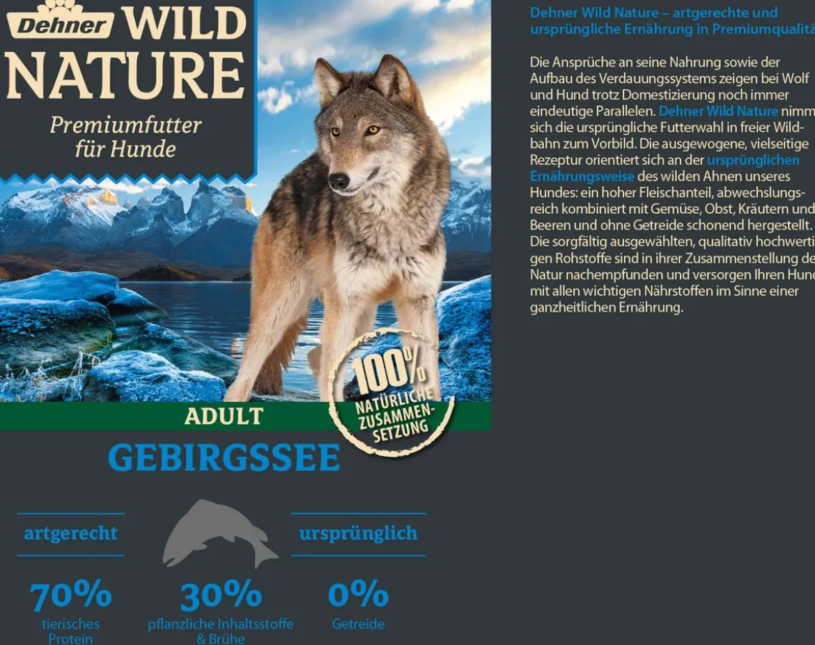 Dehner Wild Nature Nassfutter für Hunde Probier-Set, 6 x 800 g