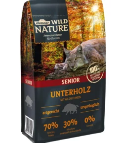 Dehner Wild Nature Trockenfutter für Katzen Unterholz Senior, Wildschwein