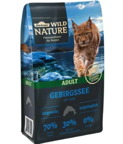 Dehner Wild Nature Trockenfutter für Katzen Gebirgssee Adult, Lachs