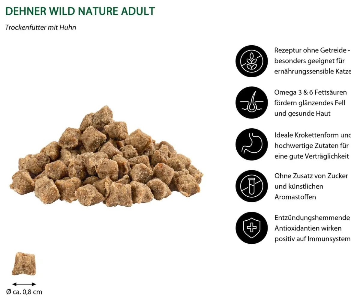Dehner Wild Nature Trockenfutter für Katzen Hügelland Kitten, Huhn