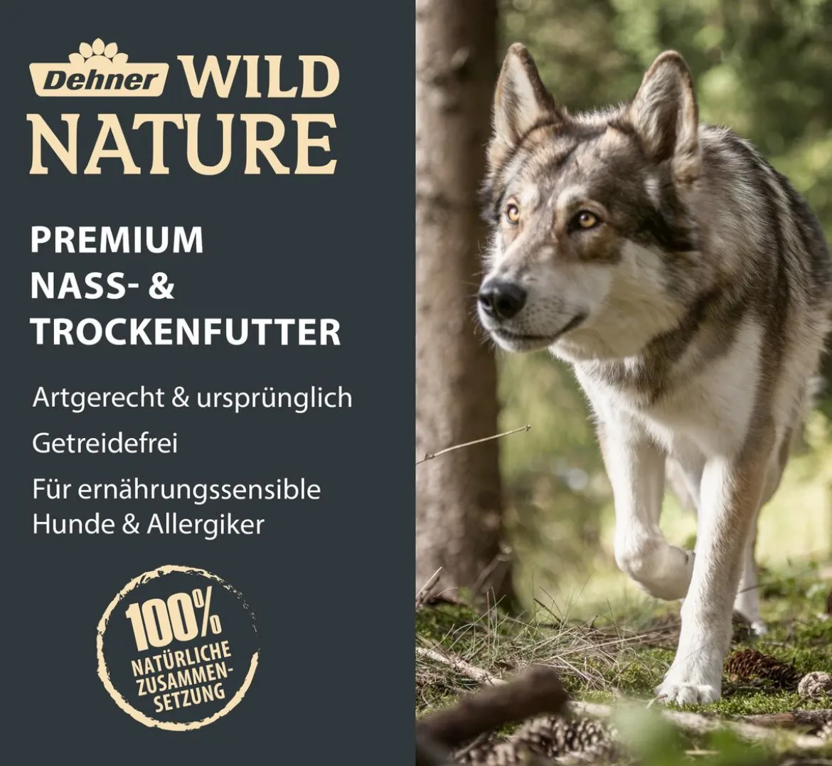 Dehner Wild Nature Trockenfutter für Hunde Hochmoor Junior