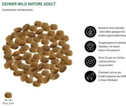Dehner Wild Nature Trockenfutter für Hunde Heidetal Adult