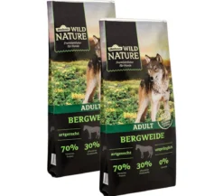 Dehner Wild Nature Trockenfutter für Hunde Bergweide Adult