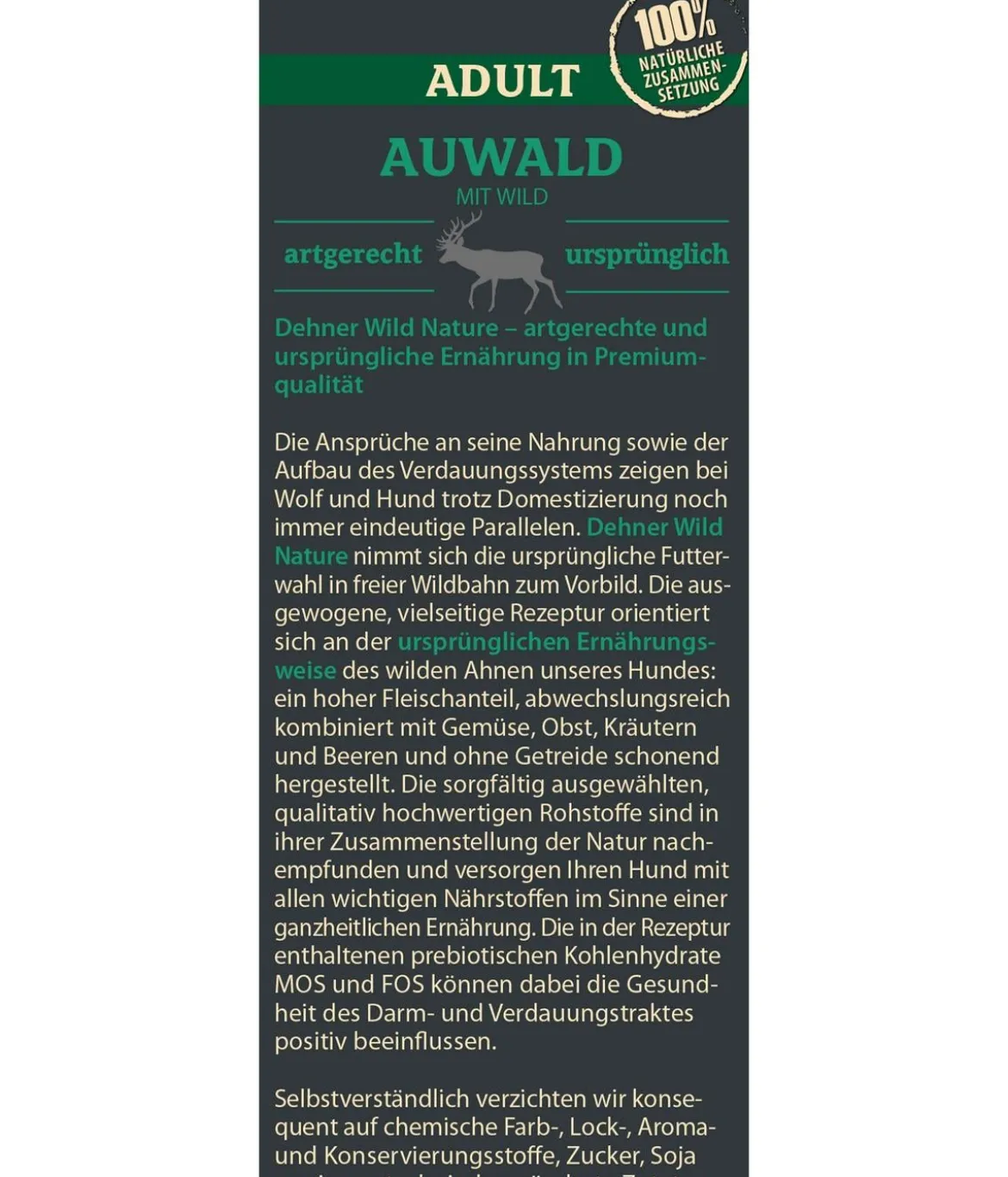 Dehner Wild Nature Trockenfutter für Hunde Auwald Kleine Krokette Adult, Wild