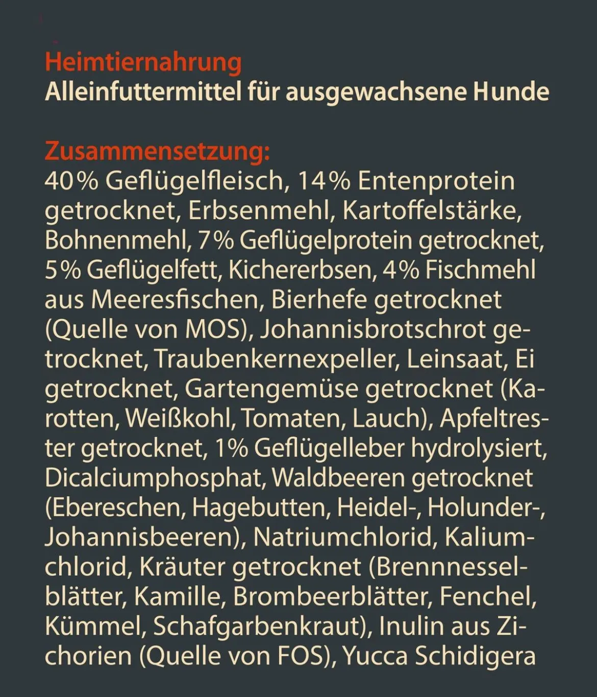 Dehner Wild Nature Trockenfutter für Hunde Hochmoor Adult