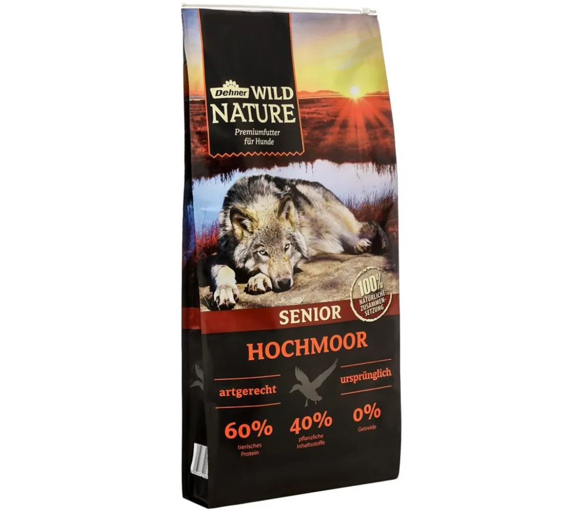 Dehner Wild Nature Trockenfutter für Hunde Hochmoor Senior