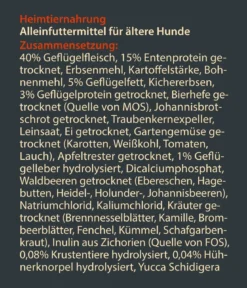 Dehner Wild Nature Trockenfutter für Hunde Hochmoor Senior
