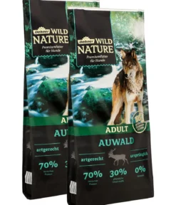 Dehner Wild Nature Trockenfutter für Hunde Auwald Adult, Wild