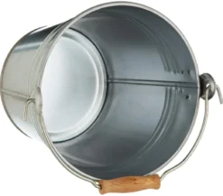 Dehner Zinkeimer mit Henkel, silber