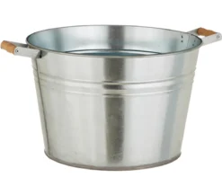 Dehner Zink-Pflanzkübel, Ø 36 cm