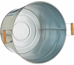 Dehner Zink-Pflanzkübel, Ø 36 cm