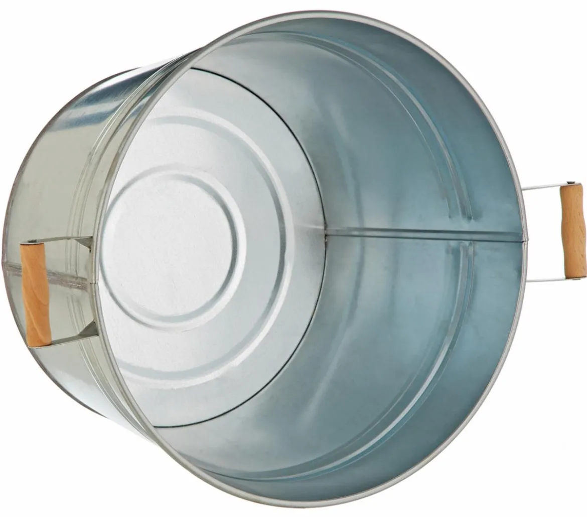 Dehner Zink-Pflanzkübel, Ø 36 cm