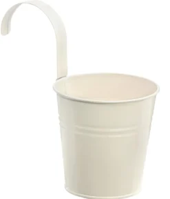 Dehner Zinktopf mit Bügelhalter, rund