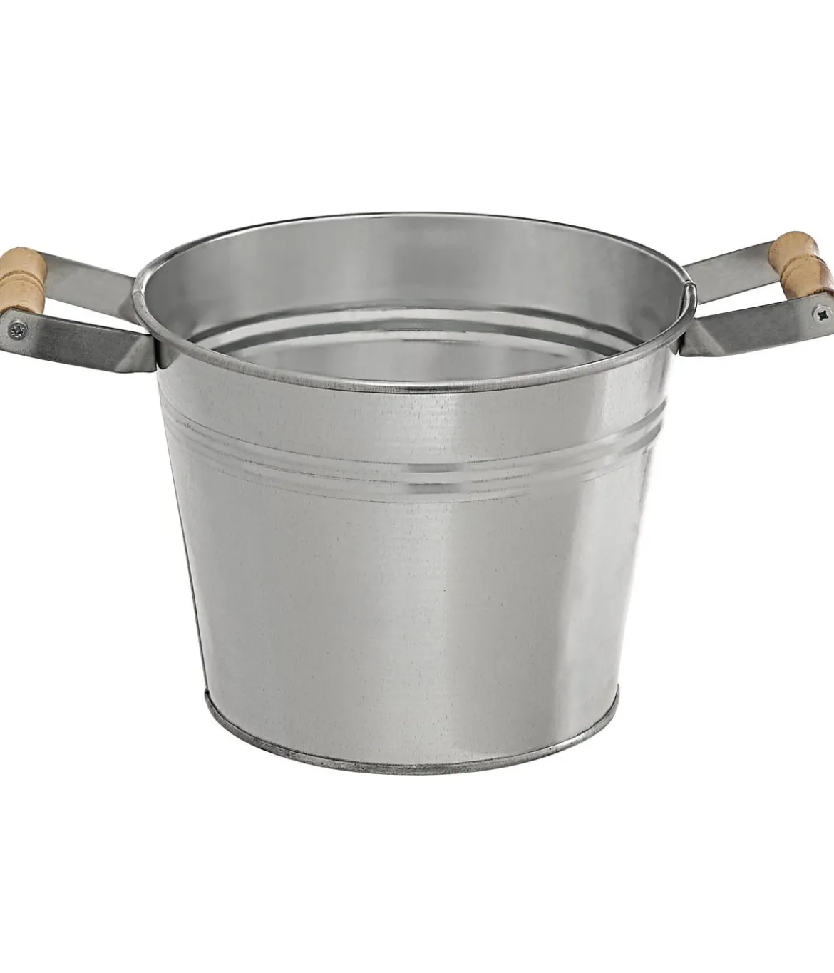 Dehner Zinktopf, silber