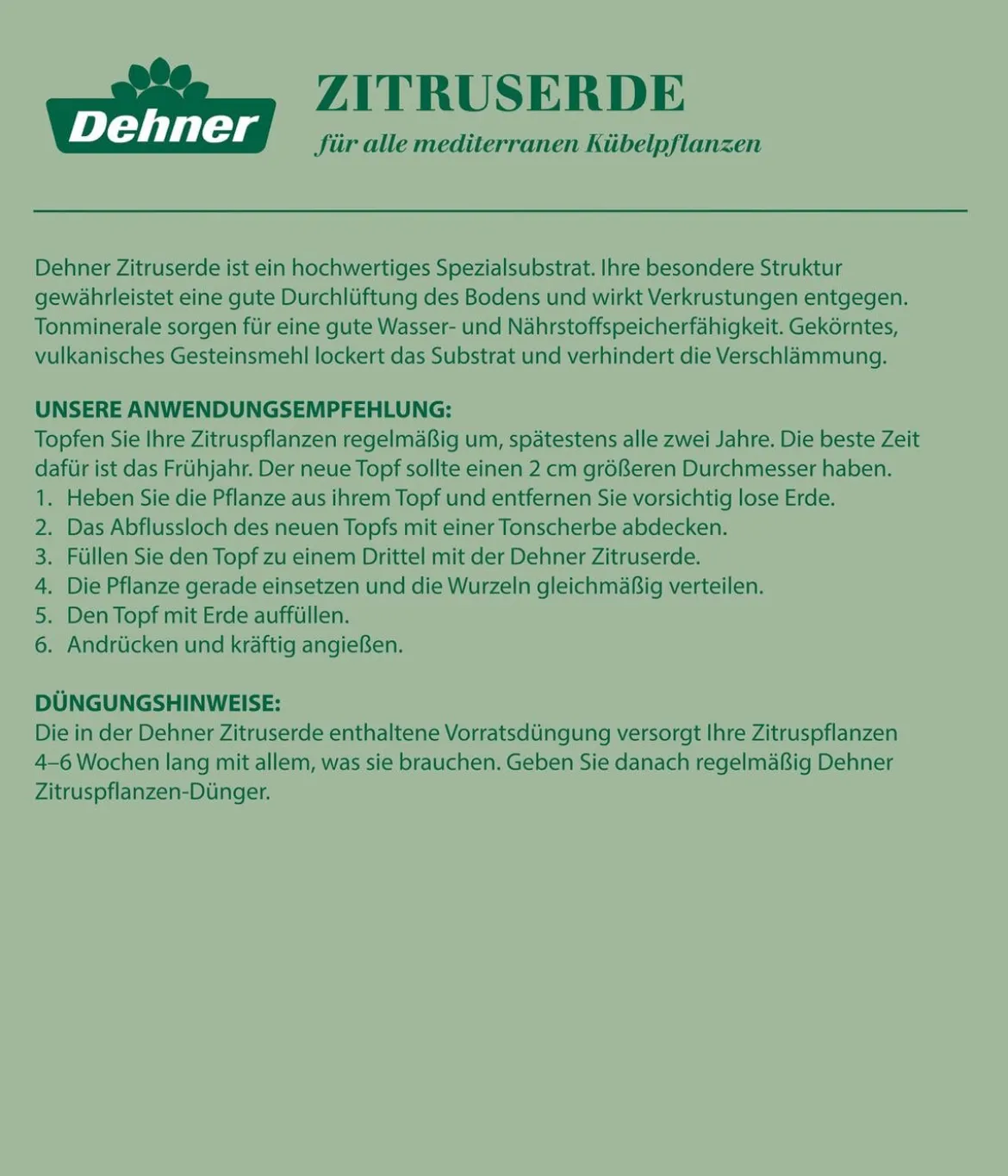 Dehner Zitruserde, 51 x 20 Liter