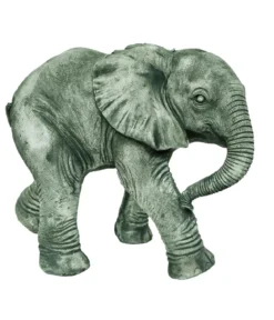 Denscho Stein-Elefant laufend, ca B42/H34/T25 cm
