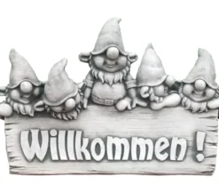 Denscho Willkommen-Schild Zwerge