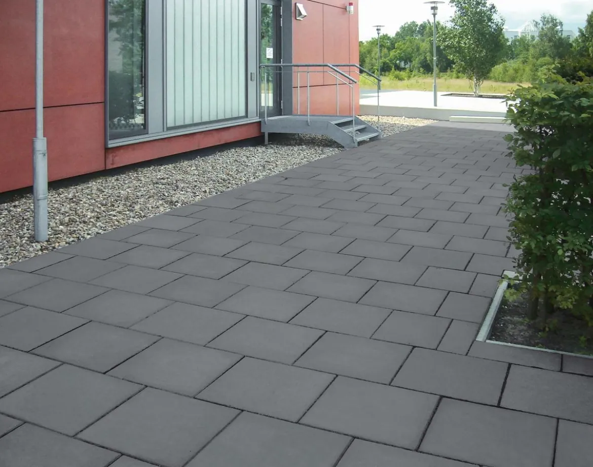 Diephaus Terrassenplatte anthrazit mit Fase