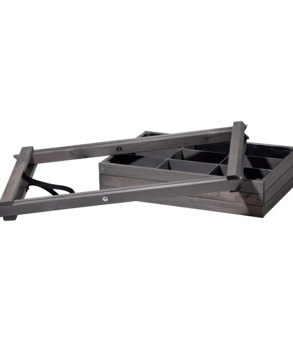 dobar Holz-Kräutertisch klappbar, ca. B58/H75/T38 cm
