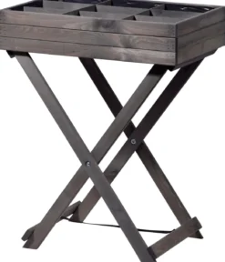 dobar Holz-Kräutertisch klappbar, ca. B58/H75/T38 cm