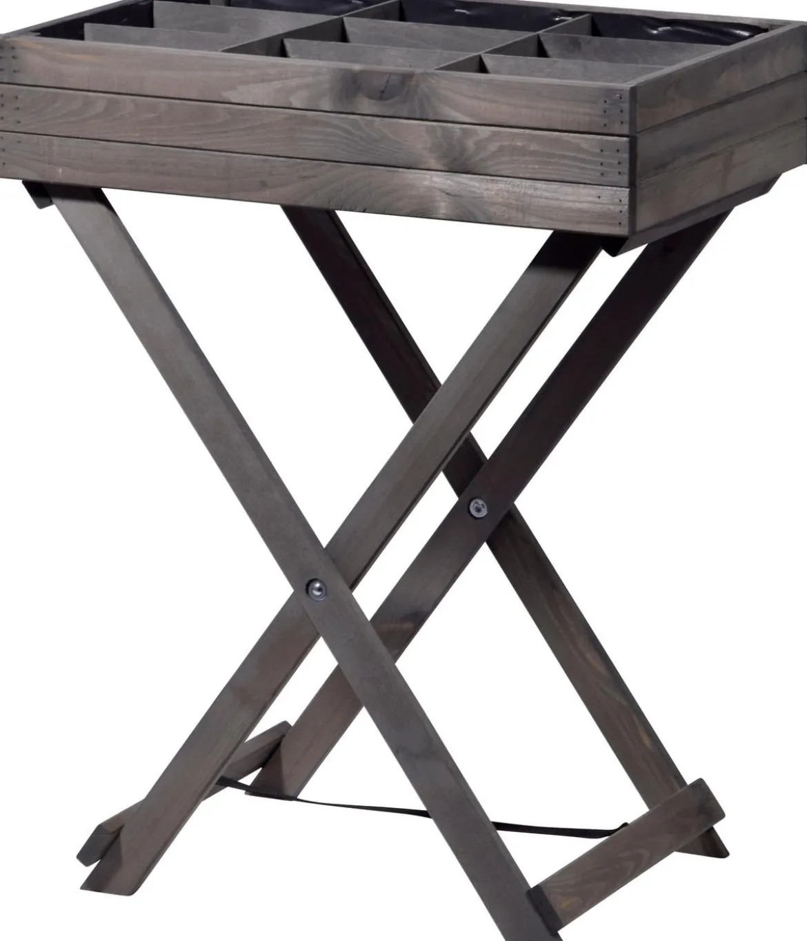 dobar Holz-Kräutertisch klappbar, ca. B58/H75/T38 cm