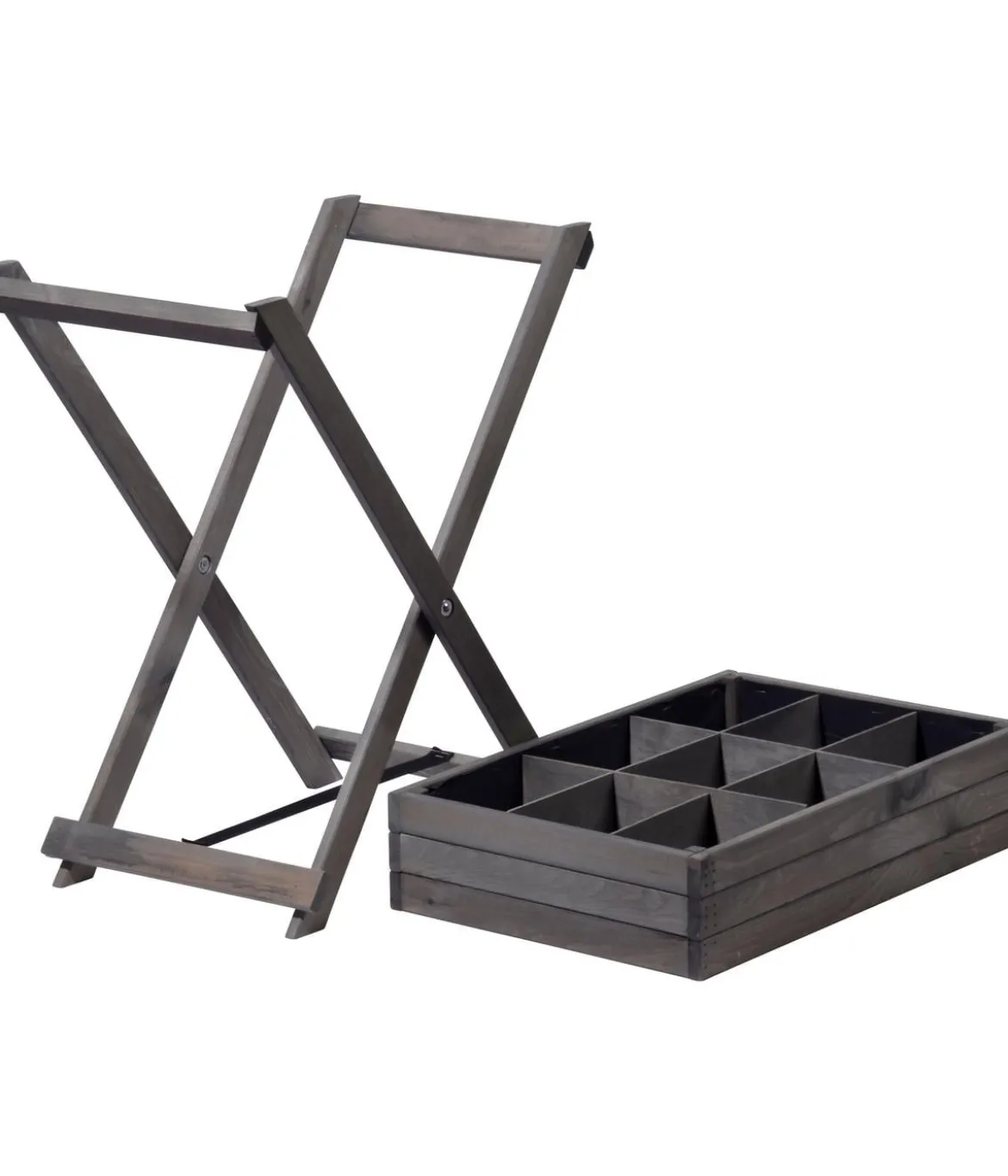 dobar Holz-Kräutertisch klappbar, ca. B58/H75/T38 cm