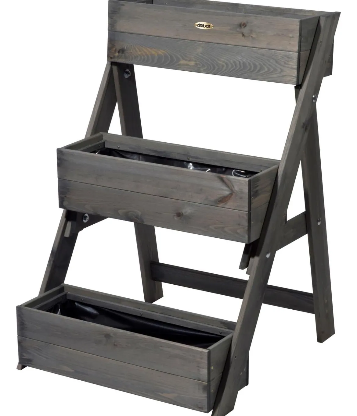 dobar Holz-Pflanztreppe, ca. B70/H90/T60 cm