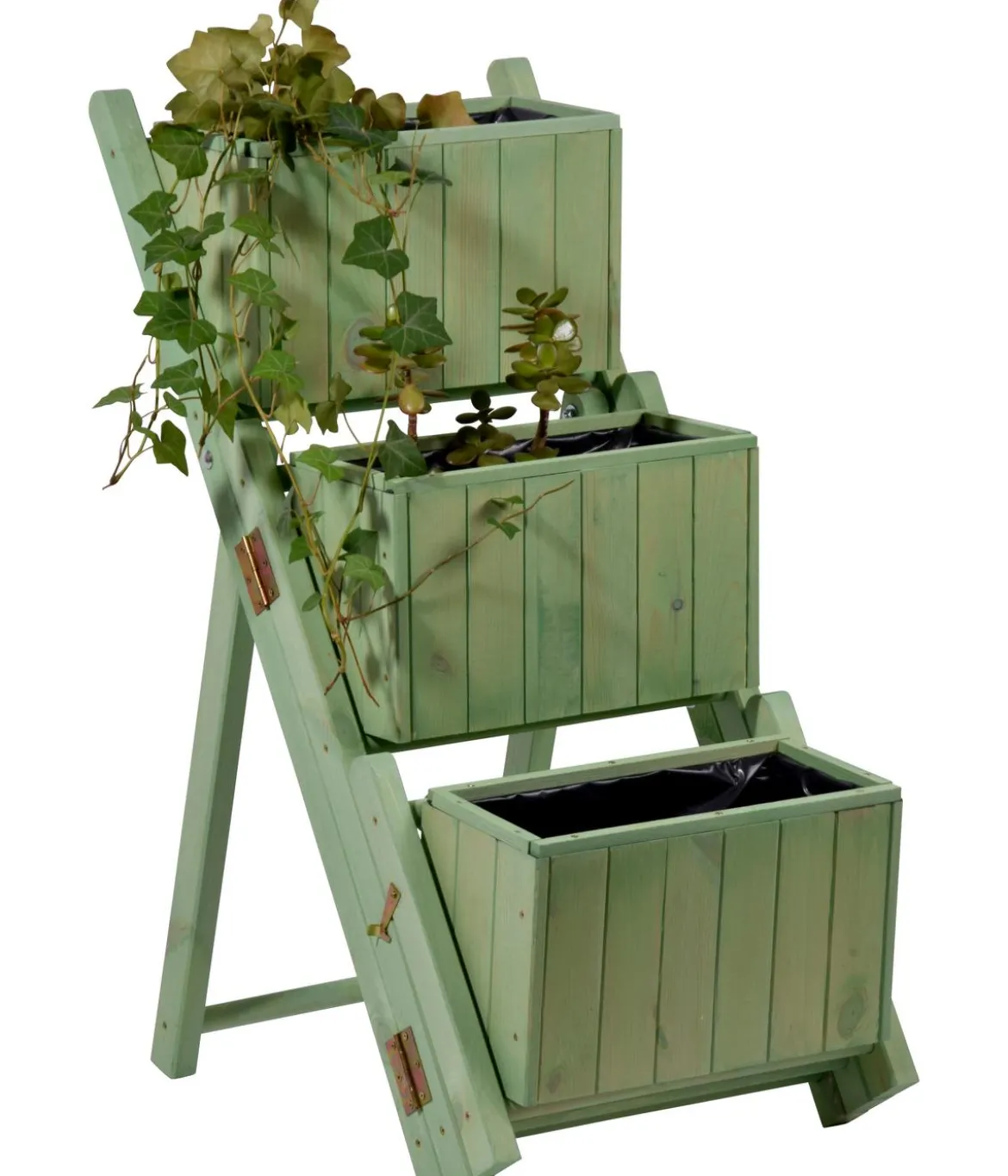 dobar Holz-Pflanztreppe klappbar, ca. B41/H85/T55 cm