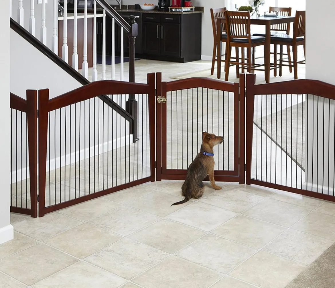 dobar® petlife Design-Hundekäfig, braun, ca. B59/H82,5/T57 cm