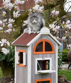 dobar® petlife Katzenhaus Fany Cat, ca. B58/H109/T55 cm