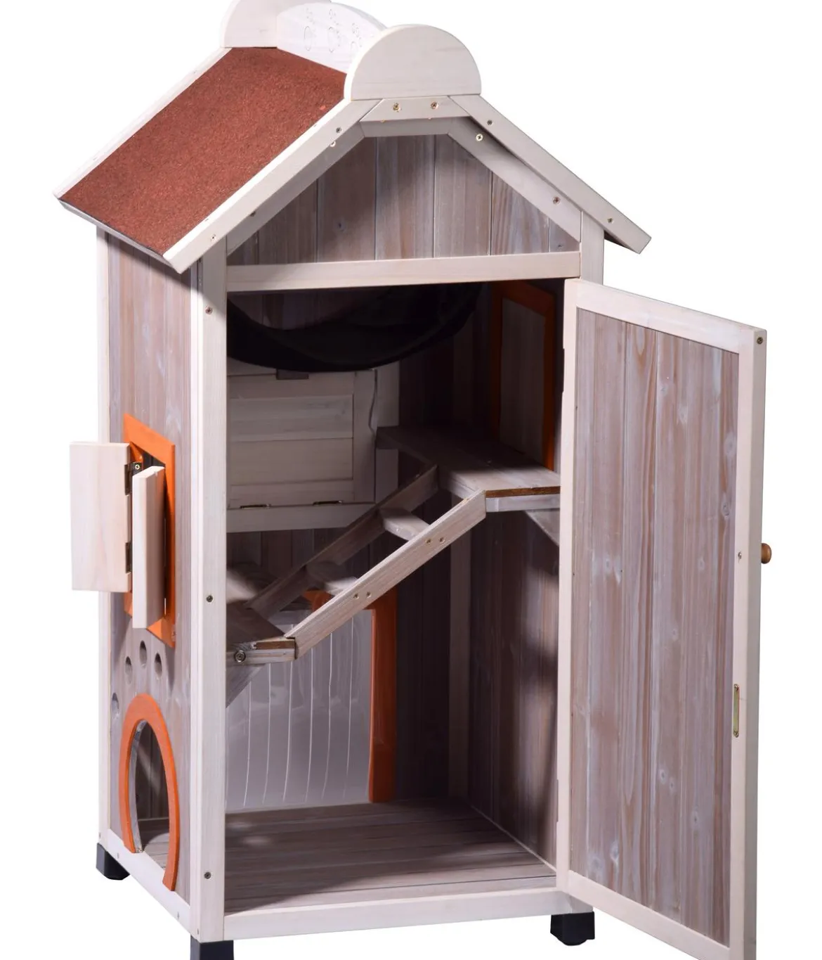 dobar® petlife Katzenhaus Fany Cat, ca. B58/H109/T55 cm