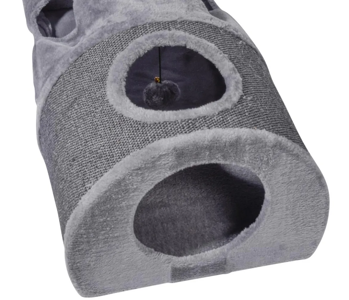 dobar® petlife Katzentunnel, grau, ca. B87/H27/T37,5 cm
