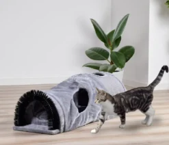 dobar® petlife Katzentunnel, grau, ca. B87/H27/T37,5 cm