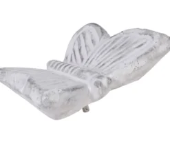 dobar® wildlife Vogeltränke Foglia, Keramik, weiß, ca. B37/H4,5/T28 cm