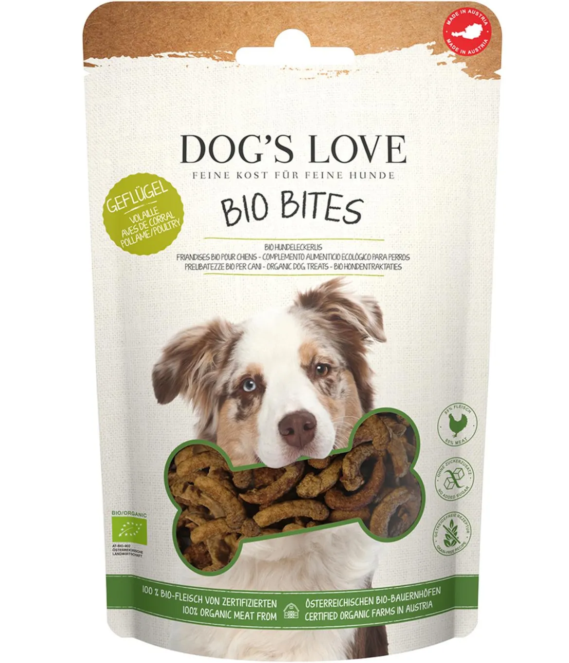 DOG'S LOVE Hundesnack Bio Bites, 150 g