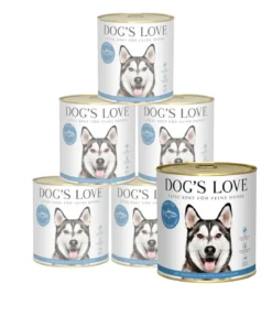 DOG'S LOVE Nassfutter für Hunde Adult, 6 x 800 g