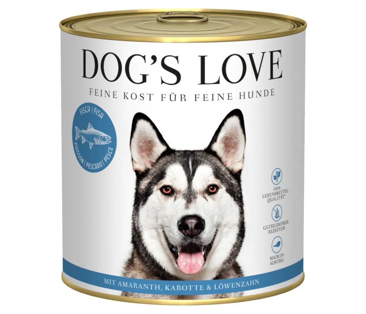 DOG'S LOVE Nassfutter für Hunde Adult, 6 x 800 g