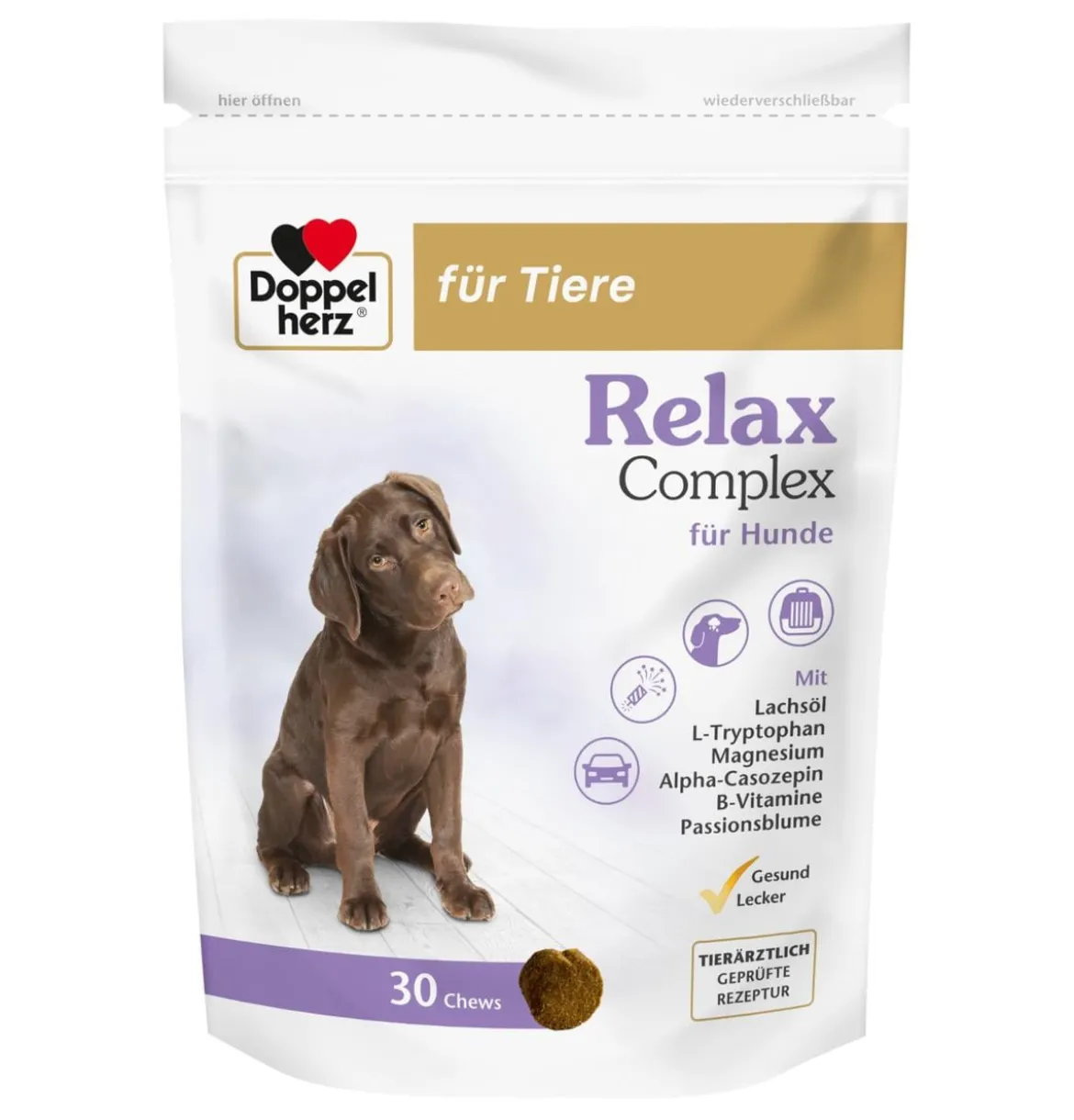Doppelherz Relax Complex für Hunde, 30 Stk