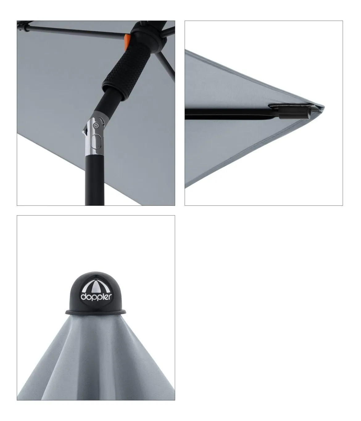 Doppler Balkonschirm myZone, rechteckig, ca. B190/T125 cm