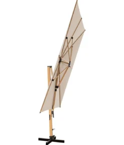 Doppler Pendelschirm Aluwood XL, rechteckig, ca. B400/T300 cm