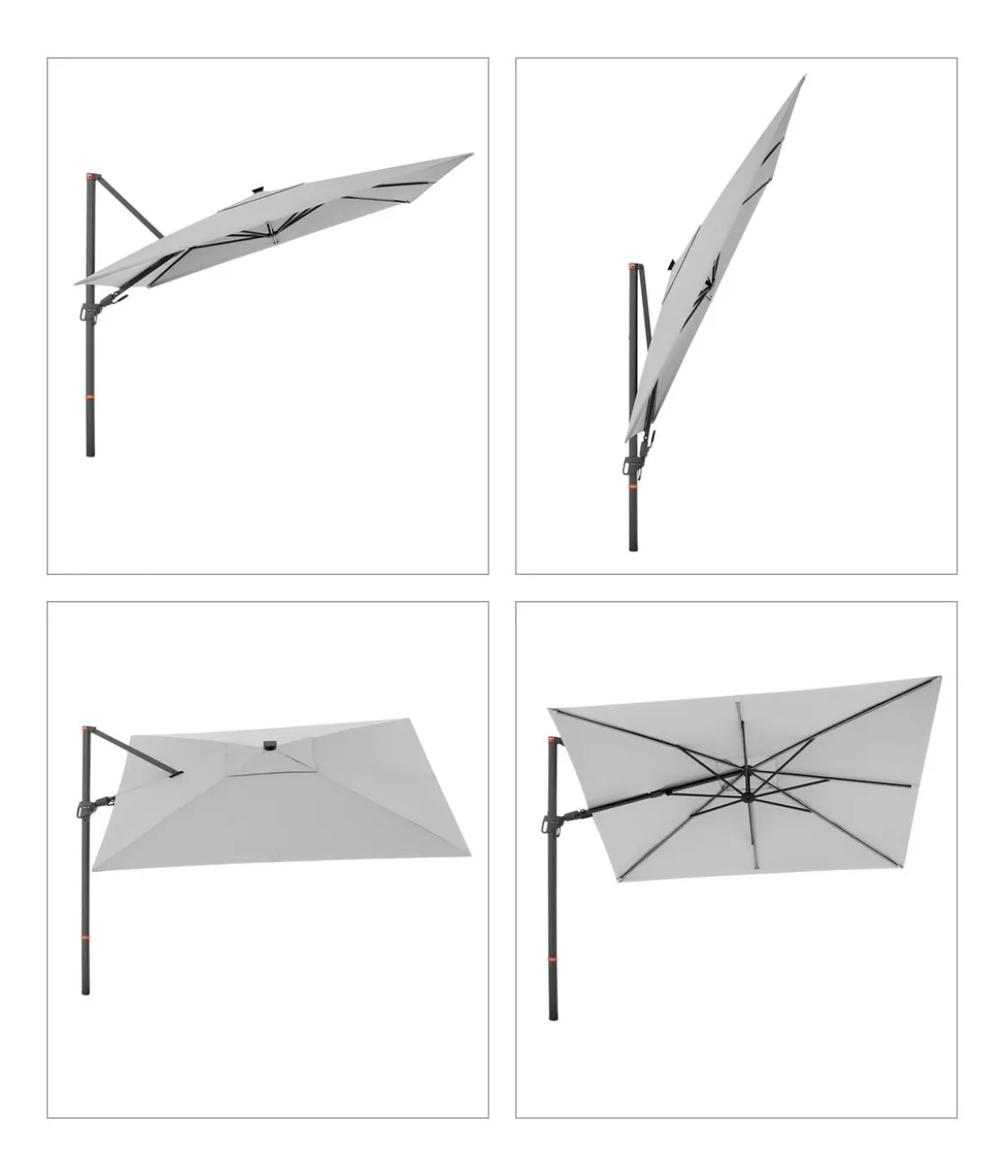 Doppler Pendelschirm myZone AX LED, rechteckig, ca. B300/T220 cm