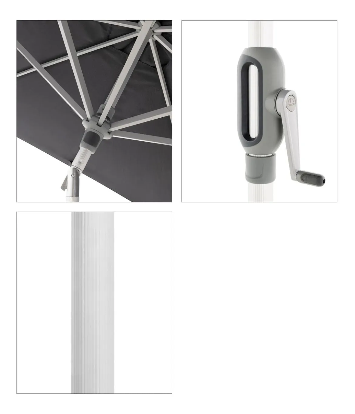Doppler Sonnenschirm ACT Auto-Tilt, quadratisch, ca. B240/T240 cm