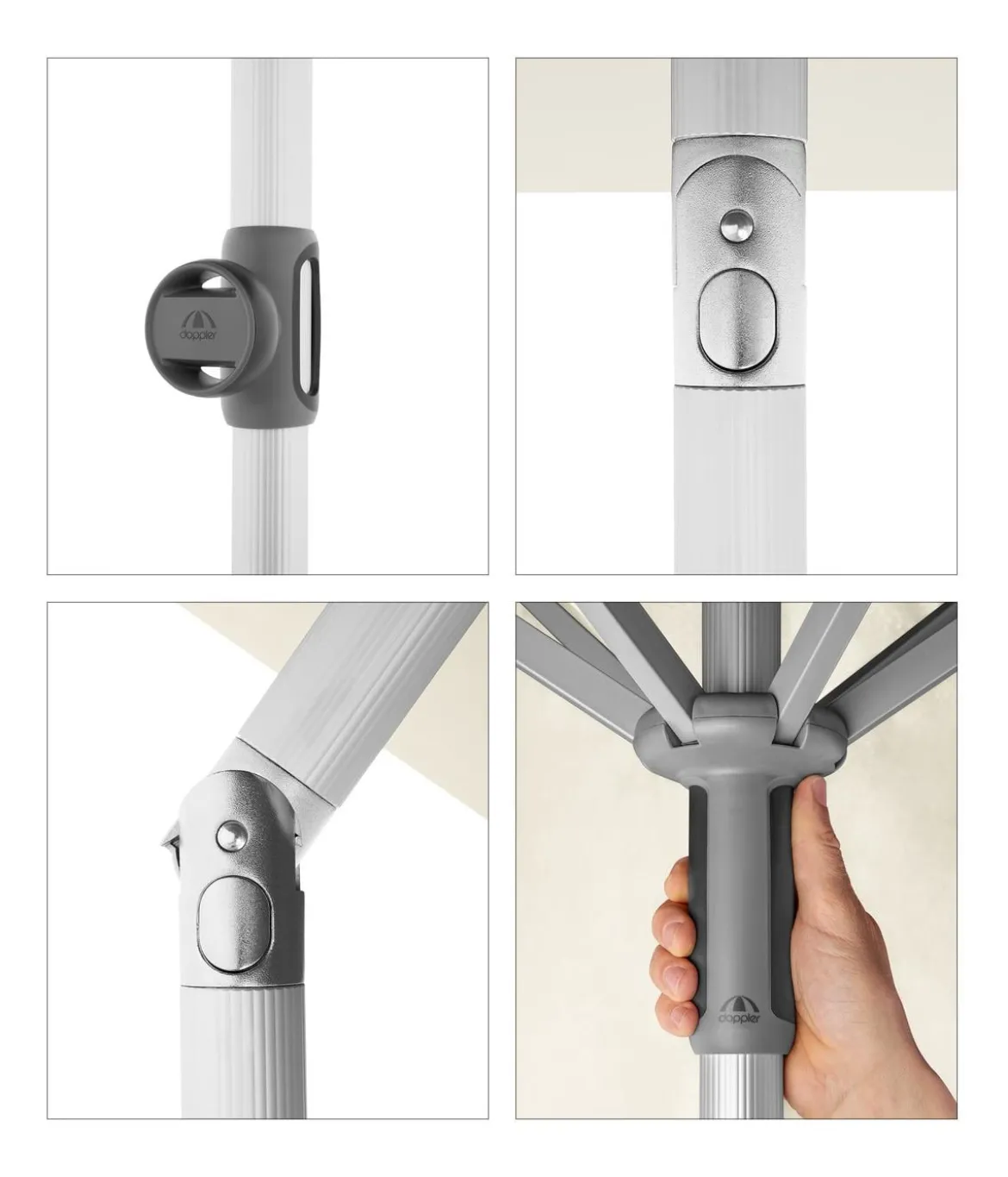 Doppler Sonnenschirm ACT NEO Push Up, rund, ca. Ø270 cm