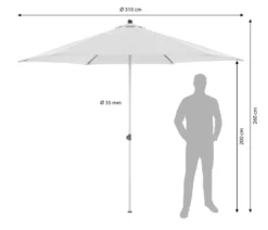 Doppler Sonnenschirm ACT NEO Push up, rund, ca. Ø310 cm