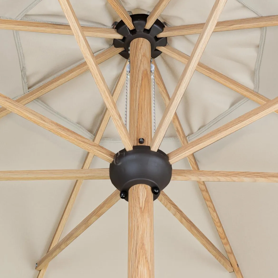 Doppler Sonnenschirm Aluwood Ultra, rund, ca. Ø350 cm