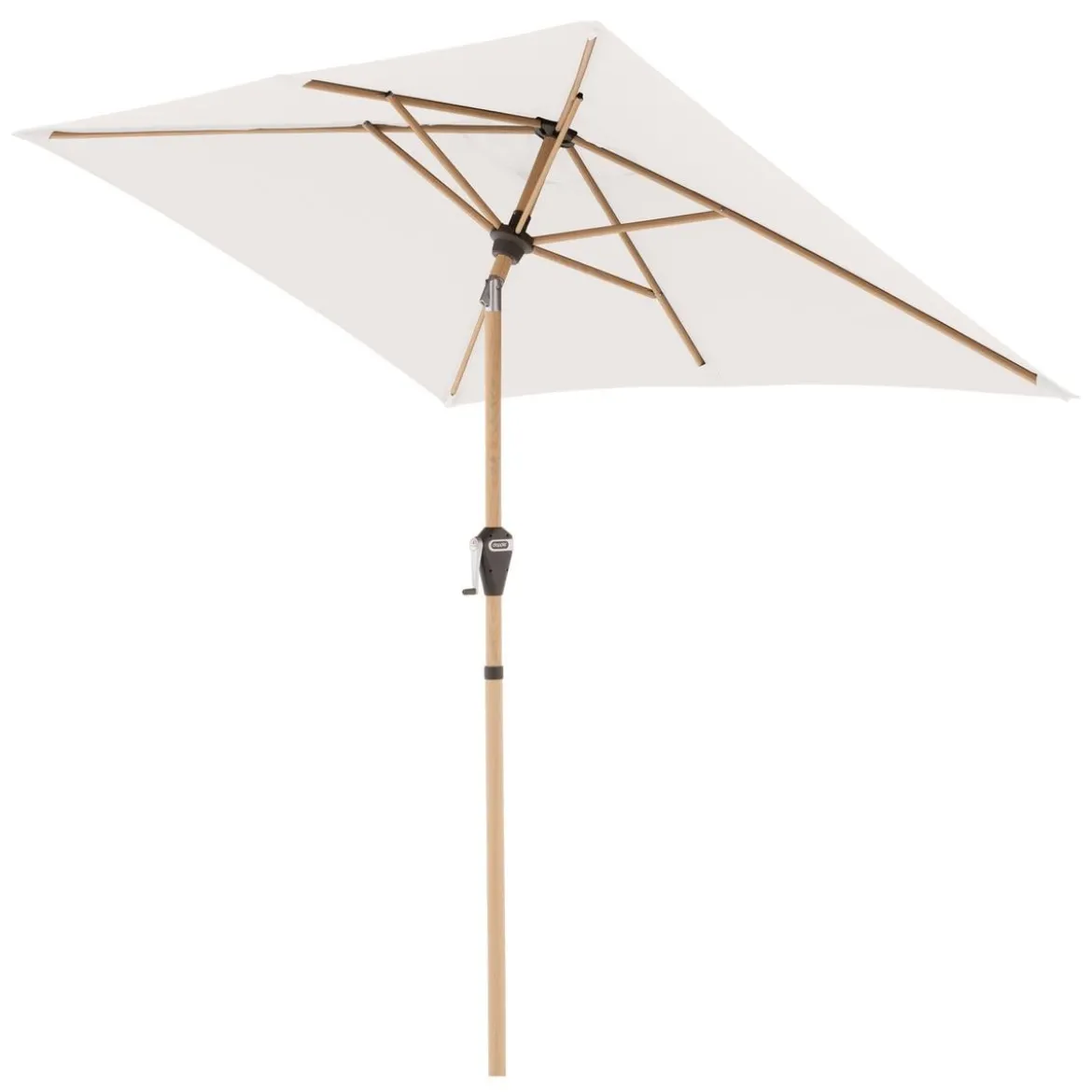 Doppler Sonnenschirm Aluwood Ultra, rechteckig, ca. B210/T140 cm