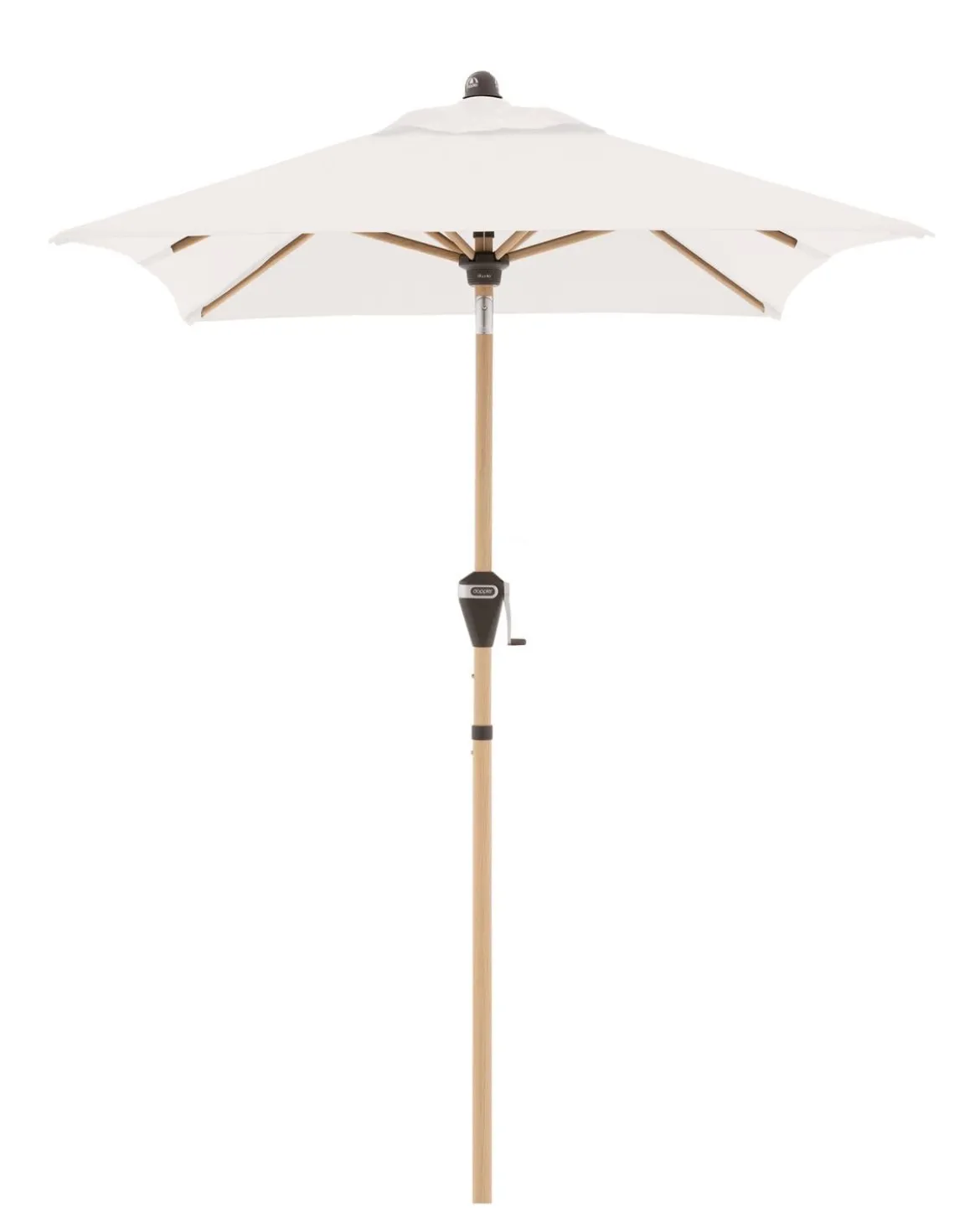Doppler Sonnenschirm Aluwood Ultra, rechteckig, ca. B210/T140 cm