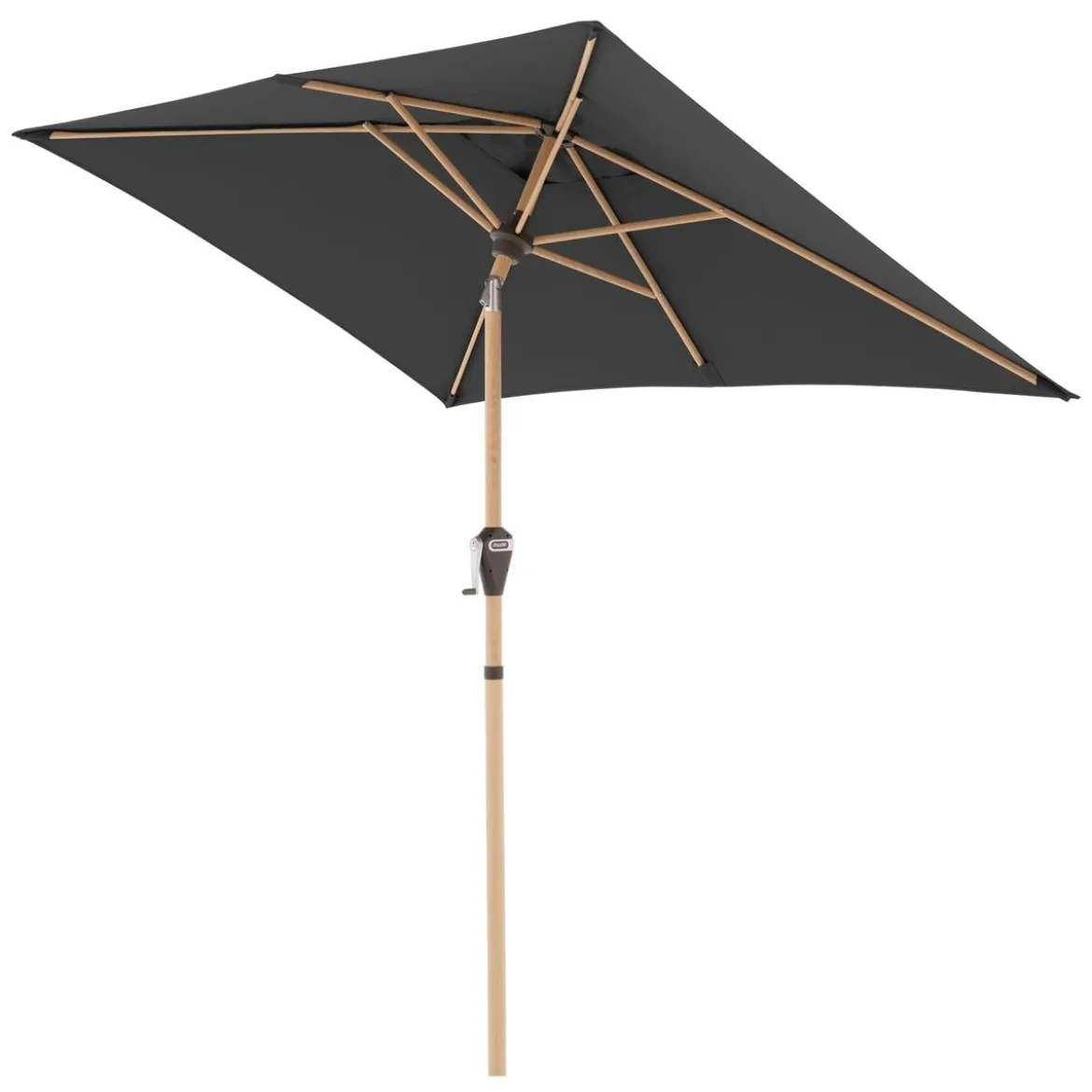 Doppler Sonnenschirm Aluwood Ultra, rechteckig, ca. B210/T140 cm
