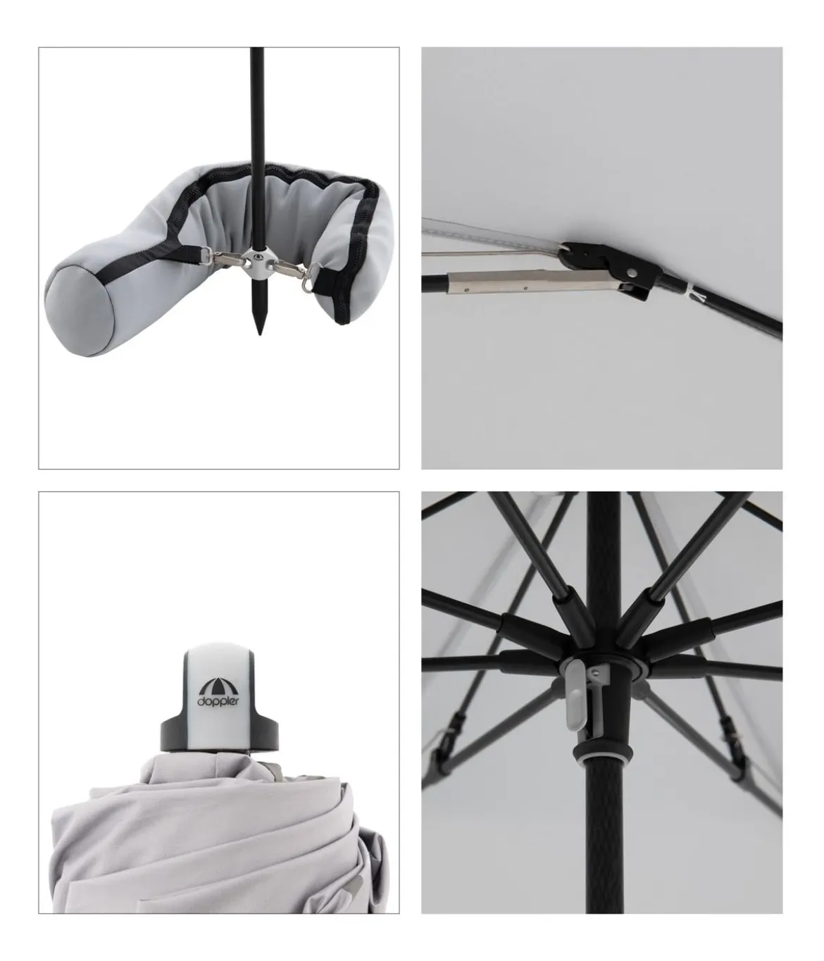 Doppler Sonnenschirm Expert Multi Push Up, ca. Ø156/H190 cm