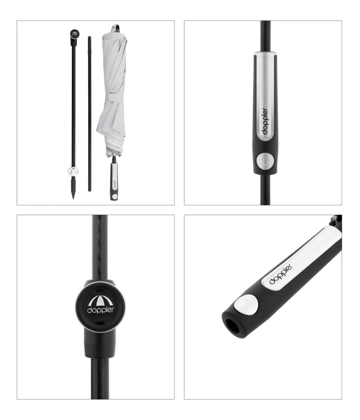 Doppler Sonnenschirm Expert Multi Push Up, ca. Ø156/H190 cm
